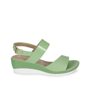 Sandalia D'orsay Casual ALE-2203 Verd/Menth Viale Cuero