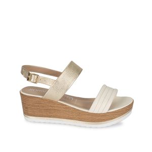 Sandalia D'orsay Casual ALE-2410 Hues/Dorad Viale Cuero