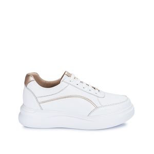 Zapatilla Casual ALE-2453 Blan/Cham Viale Cuero