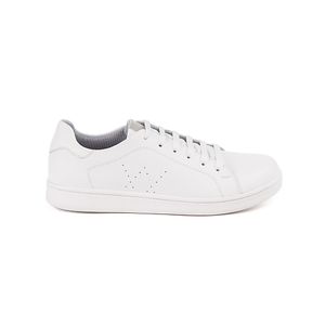 Zapatilla Escolar Casual ANGEL-048 Blanco Rabbit Cuero