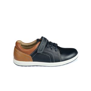 Zapato Derby Casual ANGEL-053 T Azul Rabbit Cuero