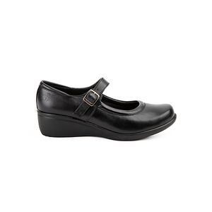 Zapato Escolar Reina Casual BELINDA-005 Negro Rabbit Cuero