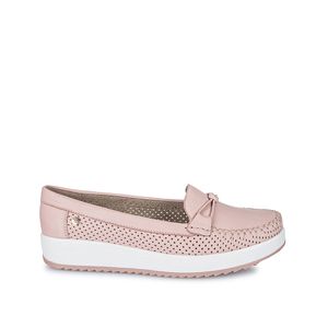 Zapato Mocasín Casual DENI-2412 Rosa Bb Viale Cuero