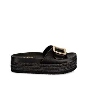 Sandalia Slide Casual EMI-2414 Negro ADV