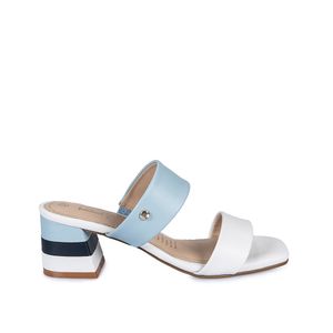 Sandalia Slide Casual DON-147 Blan/Cele Piazza