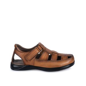 Sandalia Franciscana Casual ESTEFANO-196 Natural Viale Homme Cuero