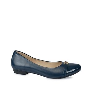 Zapato Ballerina Casual ECO-2421 Azul Viale Cuero