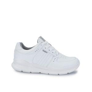 Zapatilla Escolar Unisex Casual JOSE-007 Blanco Rabbit Cuero