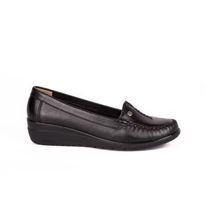 Zapato Mocasín Casual LE-2202 Negro Viale Cuero