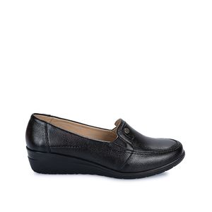 Zapato Mocasín Casual LE-2412 Negro Viale Cuero