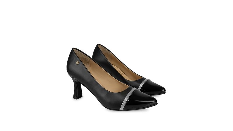 Zapato Stiletto Vestir Mujer Piazza Negro VIALE