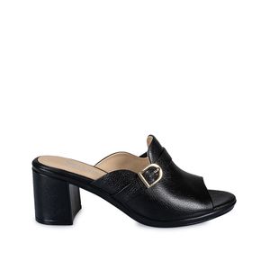 Sandalia Sueco Casual LINDA-2403 Negro Viale Cuero