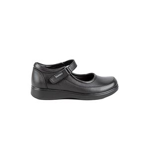 Zapato Escolar Reina Casual MANA-045 Negro Rabbit Cuero