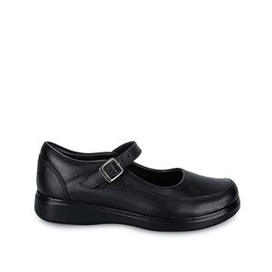 Zapato Escolar Ballerina Casual MANA-057 Negro Rabbit Cuero