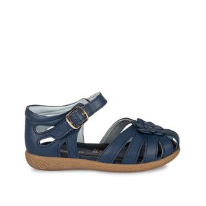 Sandalia D'orsay Casual MIA-229 Azul Rabbit Cuero