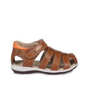 Sandalia Franciscana Casual PAOLO-015 Cob/Naran Rabbit Cuero