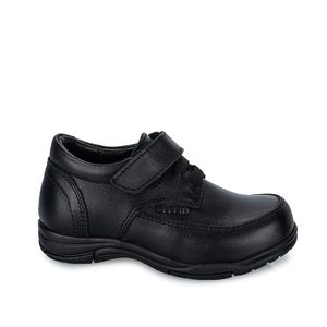 Zapato Escolar Derby Casual PAOLO-018 Negro Rabbit Cuero