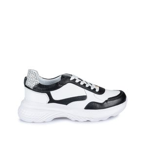 Zapatilla Casual SANT-2301 Neg/Blanc Viale Cuero