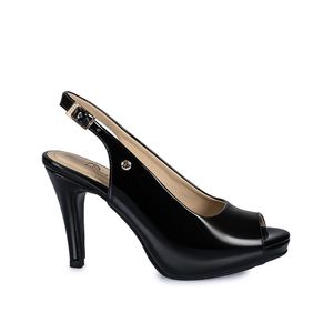 Sandalia Peep Toe Vestir SCARP-005 Negro Piazza