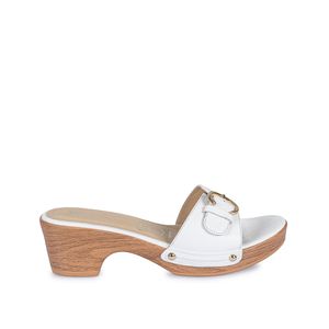 Sandalia Sueco Casual SOFI-2308 Blanco Viale Cuero