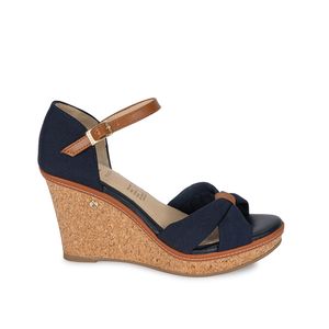 Sandalia D'orsay Casual WAL-305 Azul Piazza