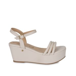 Sandalia D'orsay Casual WAL-329 Hueso Piazza