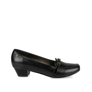 Zapato Mocasín Vestir TATI-2424 Negro Viale Cuero