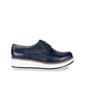 Zapato Oxford Casual TATI-2430 Azul Viale Cuero