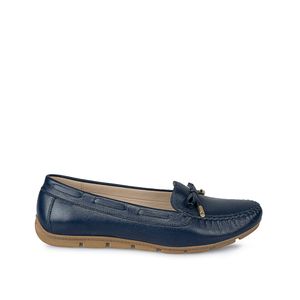 Zapato Mocasín Casual WIL-2431 Azul Viale Cuero