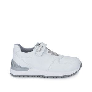 Zapatilla Escolar Unisex Casual ANDREI-025 K Blanco Rabbit Cuero