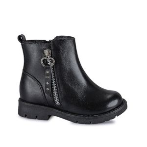 Botin Casual YADIRA-116 Negro Rabbit Cuero