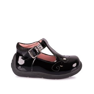 Zapato Maryjane Vestir JEFERS-014 Negro Rabbit Cuero
