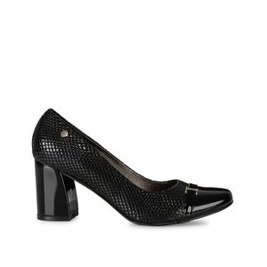 Zapato Stiletto Vestir TATI-2433 Negro Viale Cuero