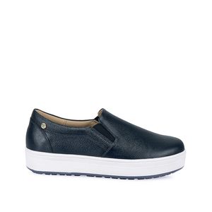 Zapato Slip On Casual WIL-2434 Azul Viale Cuero