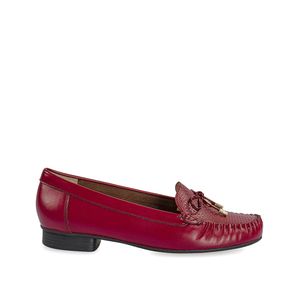 Zapato Mocasín Casual DENI-2410B Vino Viale Cuero