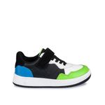 ZAPATILLA-BASICO-CASUAL-INFORMAL-NIÑO-CUERO-RABBIT-FLAT-3-CARLITOS-006-NEGRO-VERDE-1-