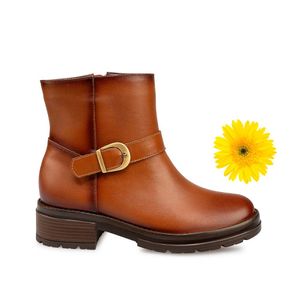 Botin Jodhpur Casual FER-2438 Miel Viale Cuero