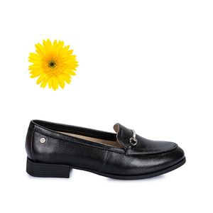 Zapato Mocasín Casual LE-2415 Negro Viale Cuero