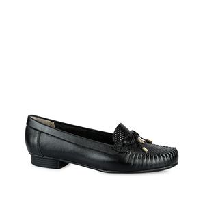 Zapato Mocasín Casual DENI-2410 Negro Viale Cuero