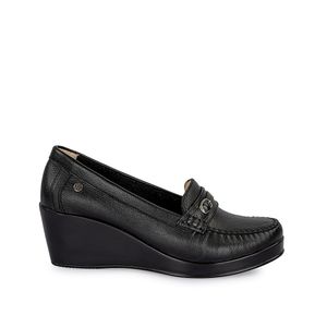 Zapato Mocasín Casual DOM-2401 Negro Viale Cuero