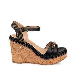 Sandalia D'Orsay Casual WAL-391 Negro Piazza