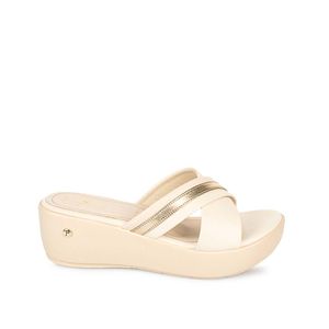 Sandalia Slide Casual QUISS-2506 Hueso Piazza