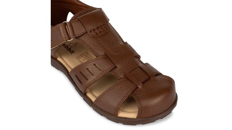Sandalia Franciscana Casual ANGEL-2509 T Africano Rabbit Cuero VIALE