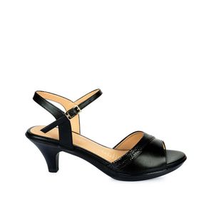 Sandalia D'orsay Casual LINDA-2501 Negro Viale Cuero