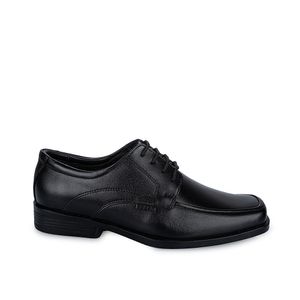 Zapato Escolar Derby Casual LUIS-009-T Negro Rabbit Cuero