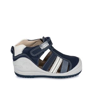 Sandalia Franciscana Casual PAOLO-005 Azul Rabbit Cuero