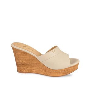 Sandalia Slide Casual SOFI-2508 Vainilla Viale Cuero