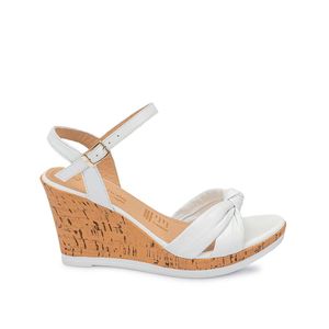 Sandalia D'orsay Casual ECO-2503 Blanco Viale Cuero