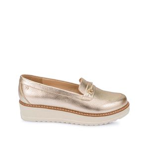 Zapato Mocasín Casual TATI-2526 Champagne Viale Cuero