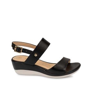 Sandalia D'orsay Casual ALE-2203 Negro Viale Cuero